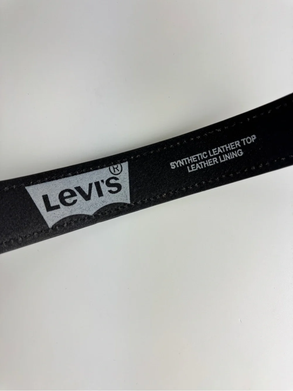 Levi's Men Black Leather Belt Size S